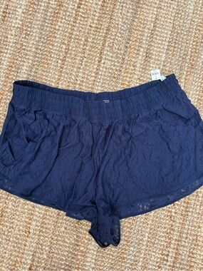 aerie Offline Navy Lace  Shorts